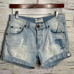 One Teaspon button fly charger  shorts size 25